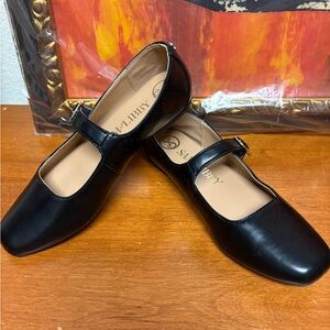 Sam & Libby Black Mary Jane Flats